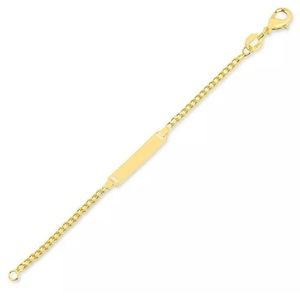 14kt Yellow Gold Filled Baby Id Bracelet